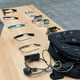 An array of Google Glass prototypes.
